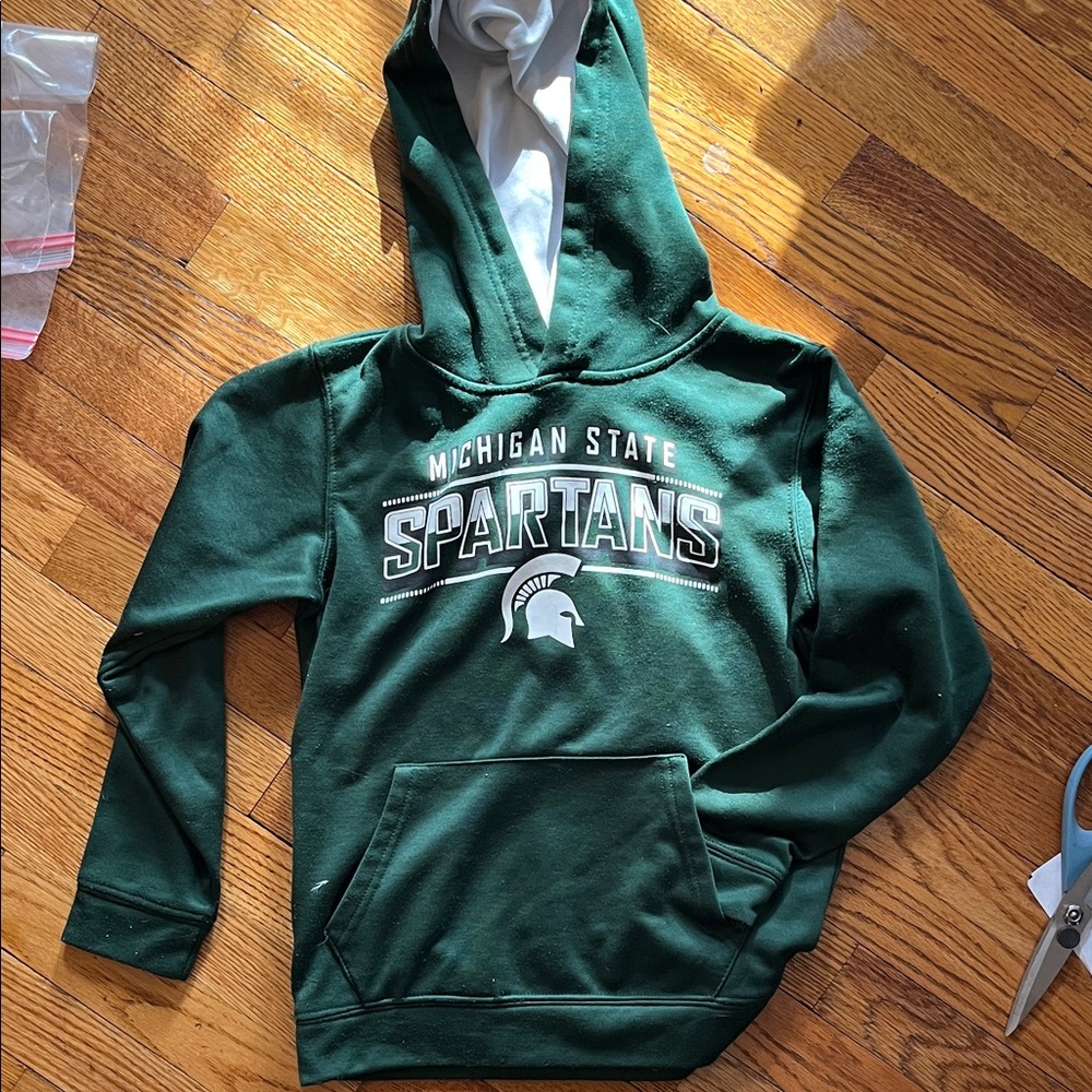 Green Michigan State Spartans Youth XS 6-7 Hoodie